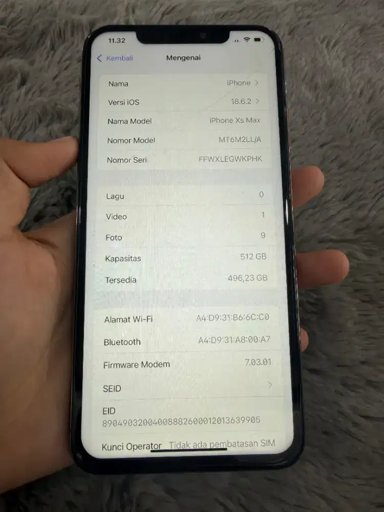 iphone xs max -512Gb-Like New