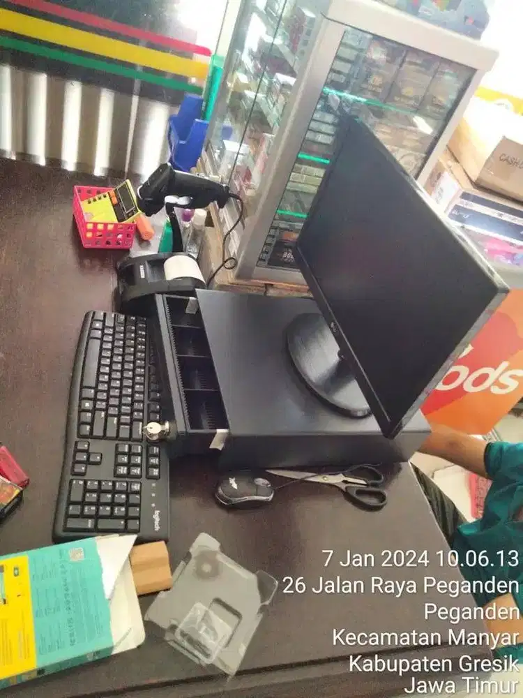 Komputer kasir lengkap siap pakai