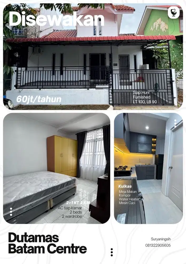 Disewakan Dutamas Batam Center