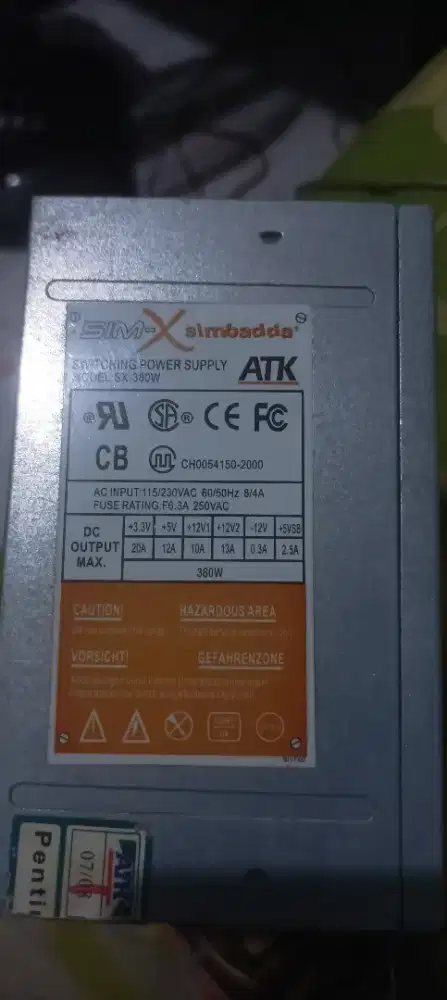 PSU Power Supply Kaleng 380w