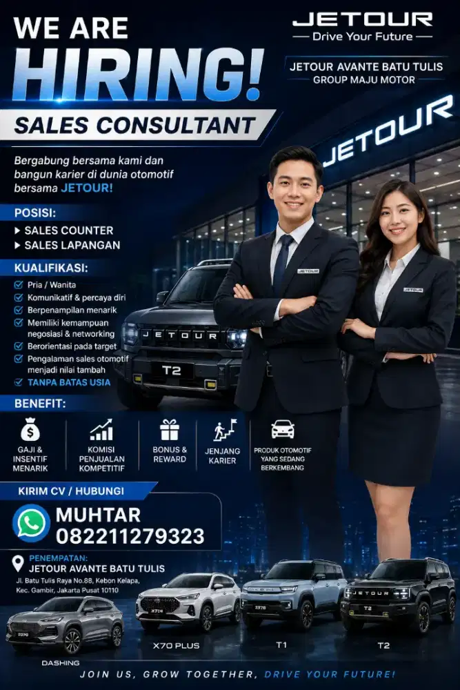 Lowongan sales jetour