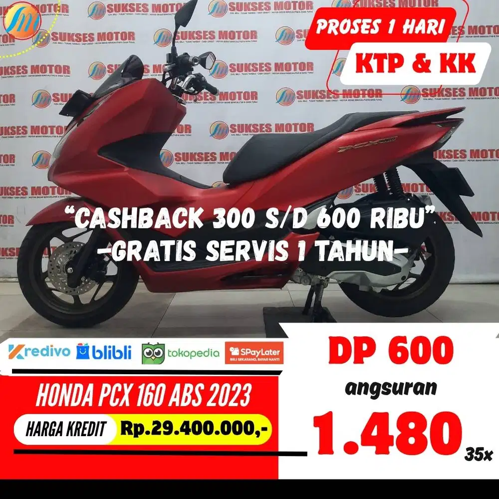 HONDA PCX 160 ABS 2023 KREDIT DP 600RIBU ANGSURAN TERJANGAKU PAJAK ON
