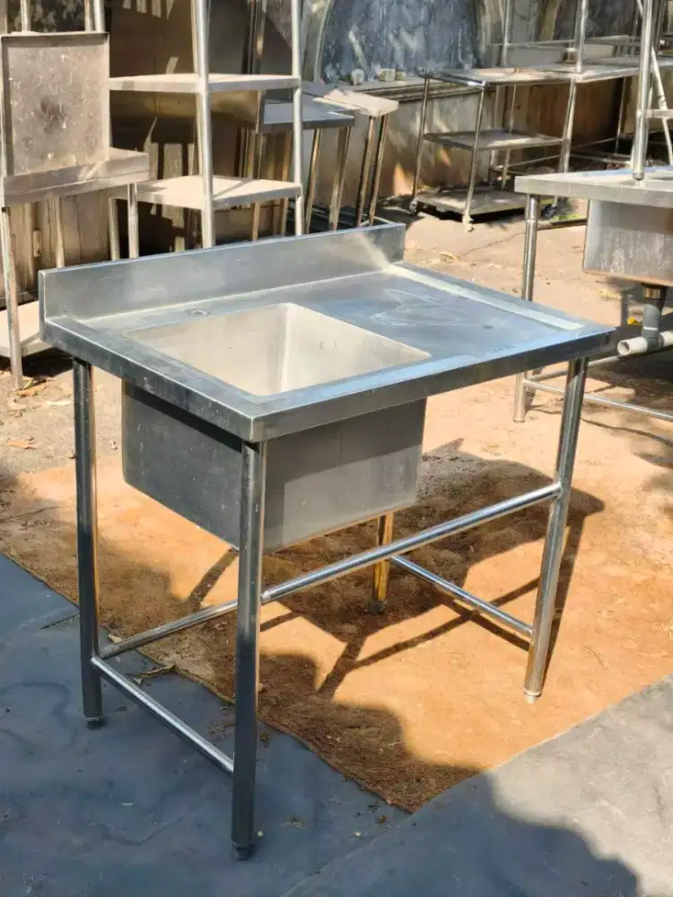 FAVORIT ORANG DAPUR,Single sink sayap kanan 
 UK 90×60×85