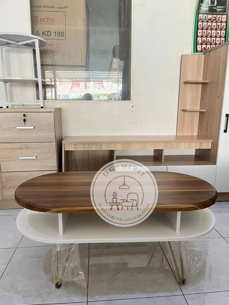SALE ! MEJA TAMU MINIMALIS RANGKA BESI TERLARIS SALE