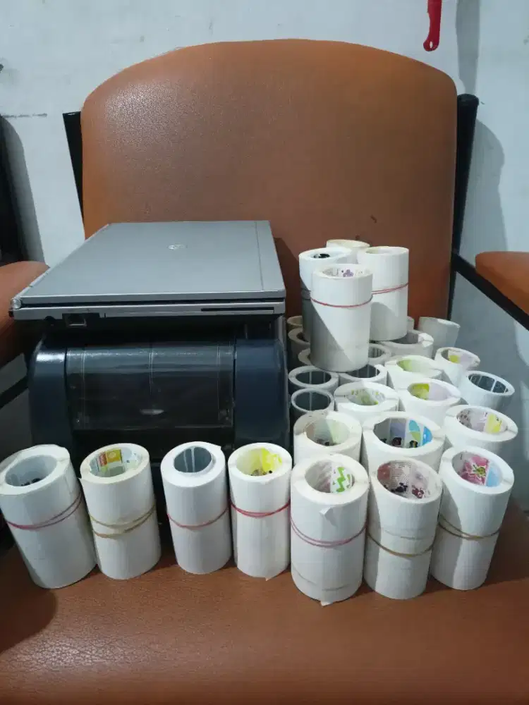 Paket usaha cetak label nama sticker waterproof lengkap