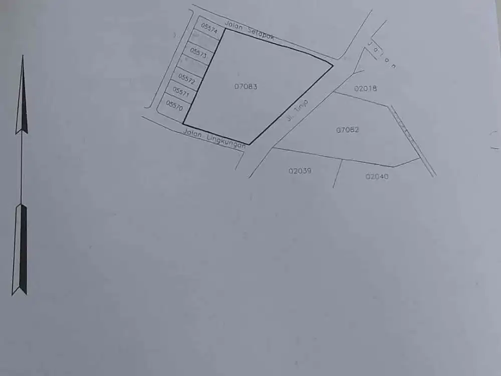 Dijual Cepat Sebidang Tanah hook dekat pusat perkantoran kota Depok
