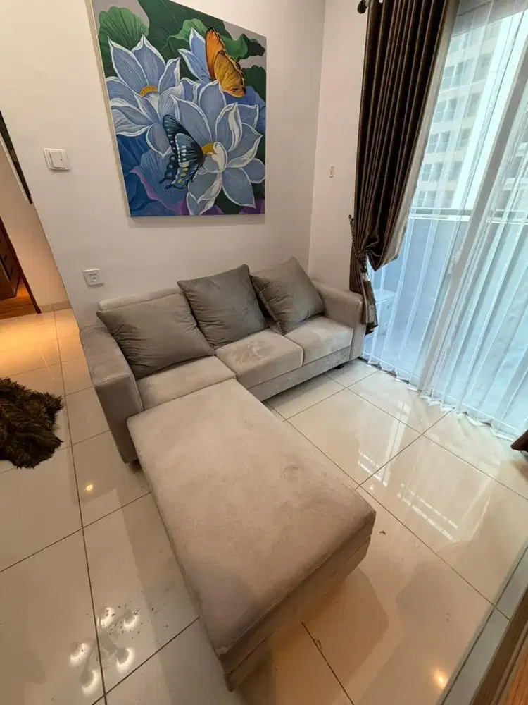 Sofa 3-Seater with Leg Rest
