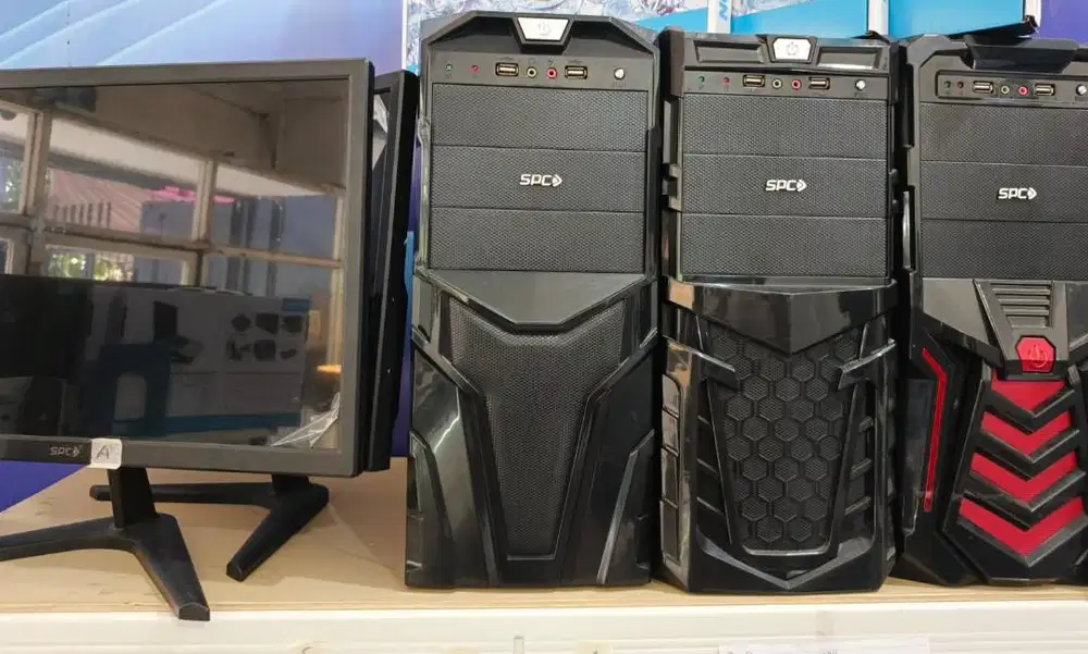 Cpu dan Monitor 1 Set Core i3 dgn Ssd Murah Ori Segel