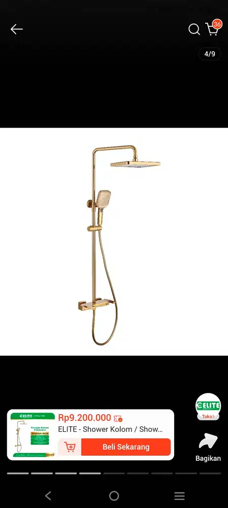 Set Shower Merek Elite