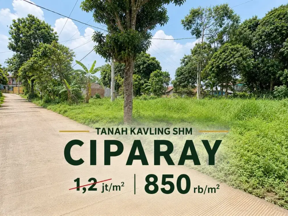 Dijual Tanah Kavling SHM di Sagaracipta, Ciparay