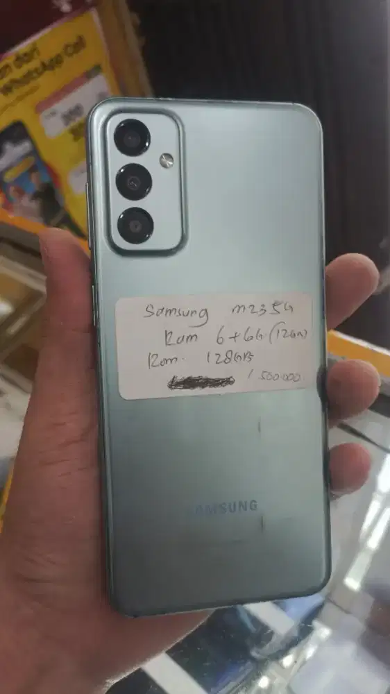 Hp samsung m23 5g ram 6+6 12gb rom 128gb second