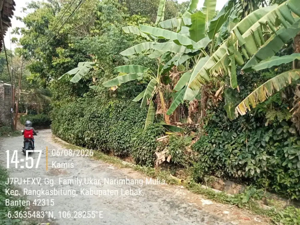 TANAH DIJUAL DI RANGKASBITUNG 1567M²