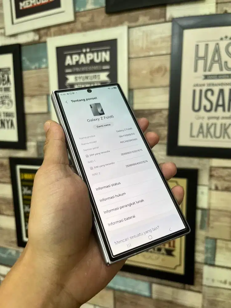 SAMSUNG FOLD 6 12/256 SILVER MULUS