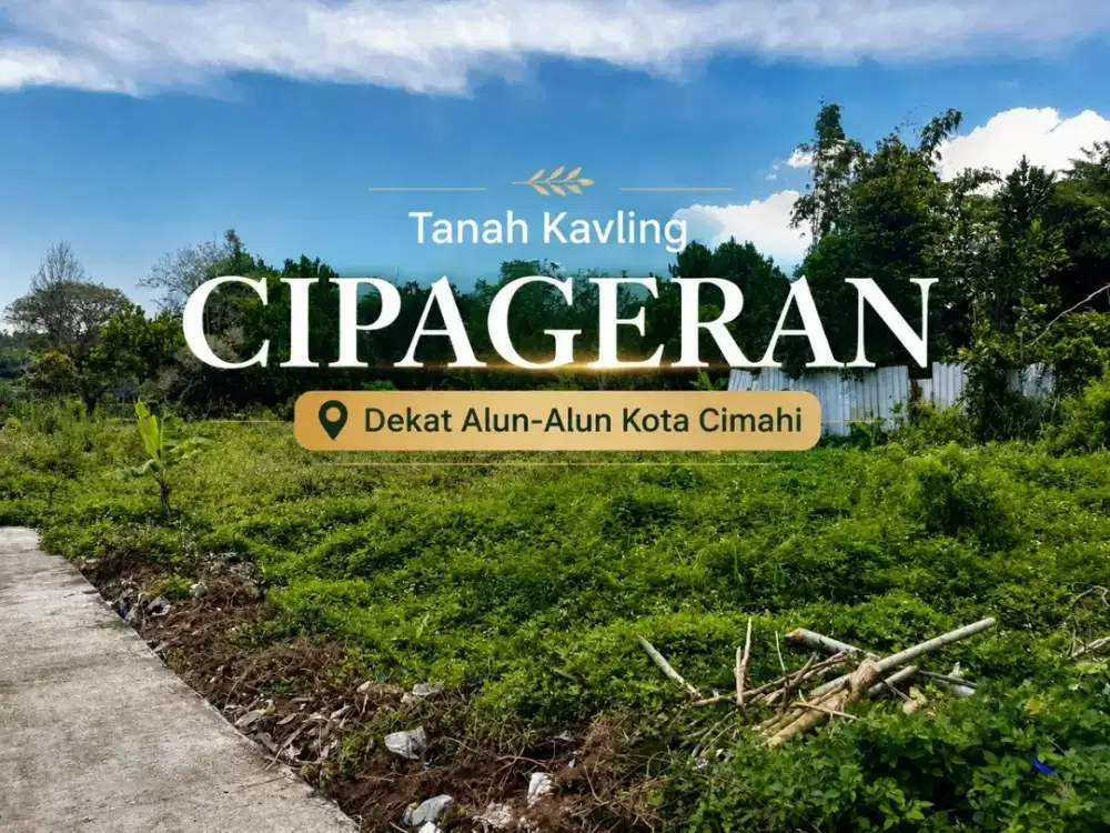 Dijual Tanah SHM di Permata Cipageran, Cimahi Utara