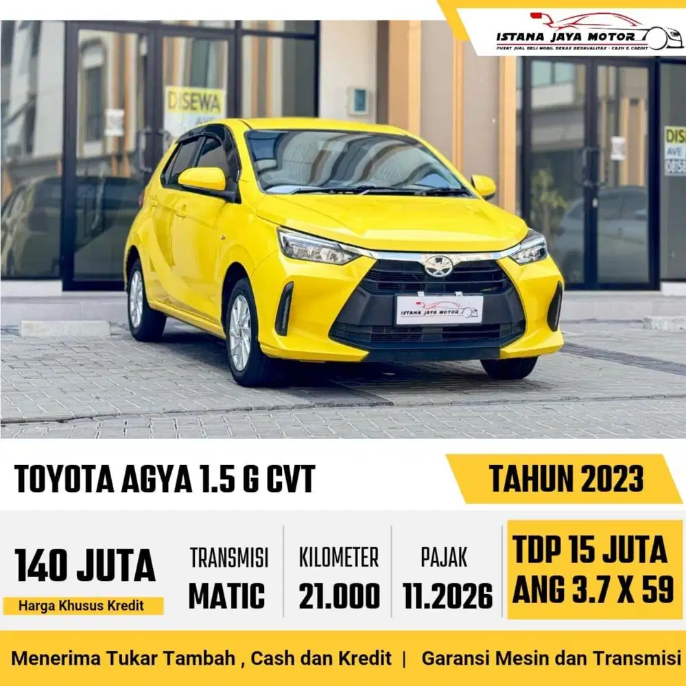 TOYOTA AGYA G AT 2023