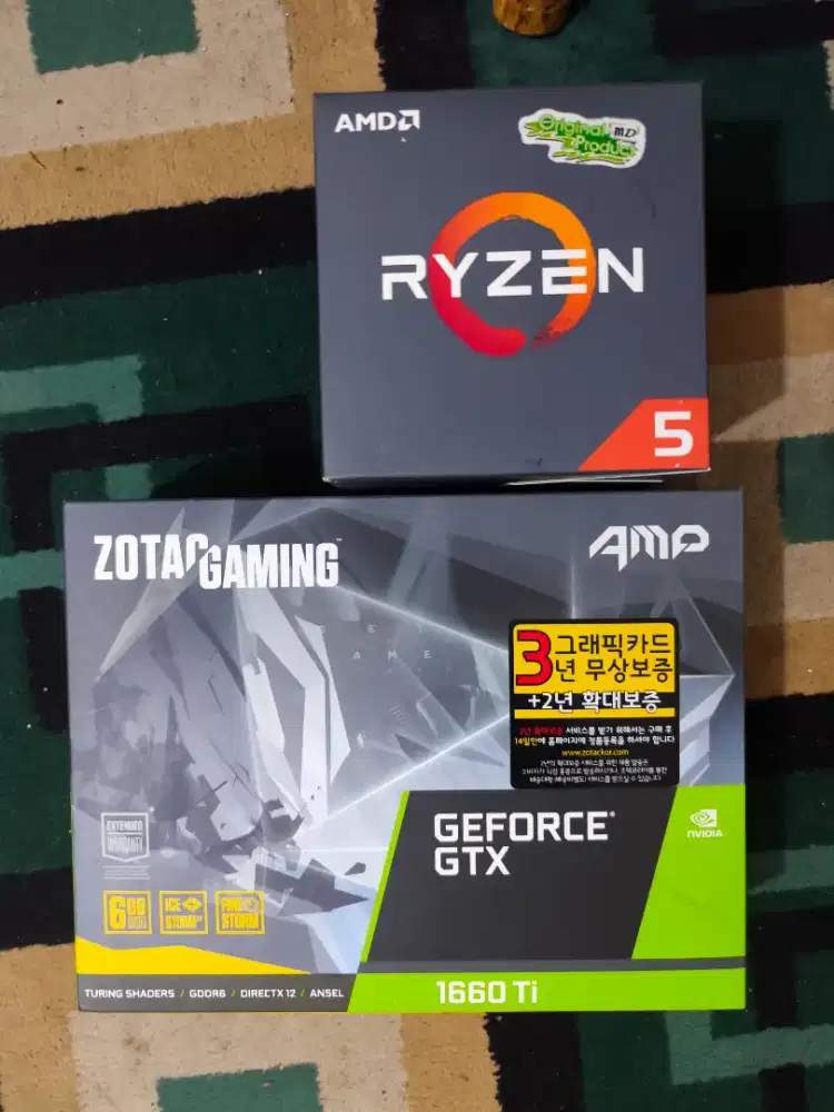 Zotac GTX 1660ti 6gb, Ryzen 5 2600 Dan RAM Corsair 16gb ddr4 2666mhz