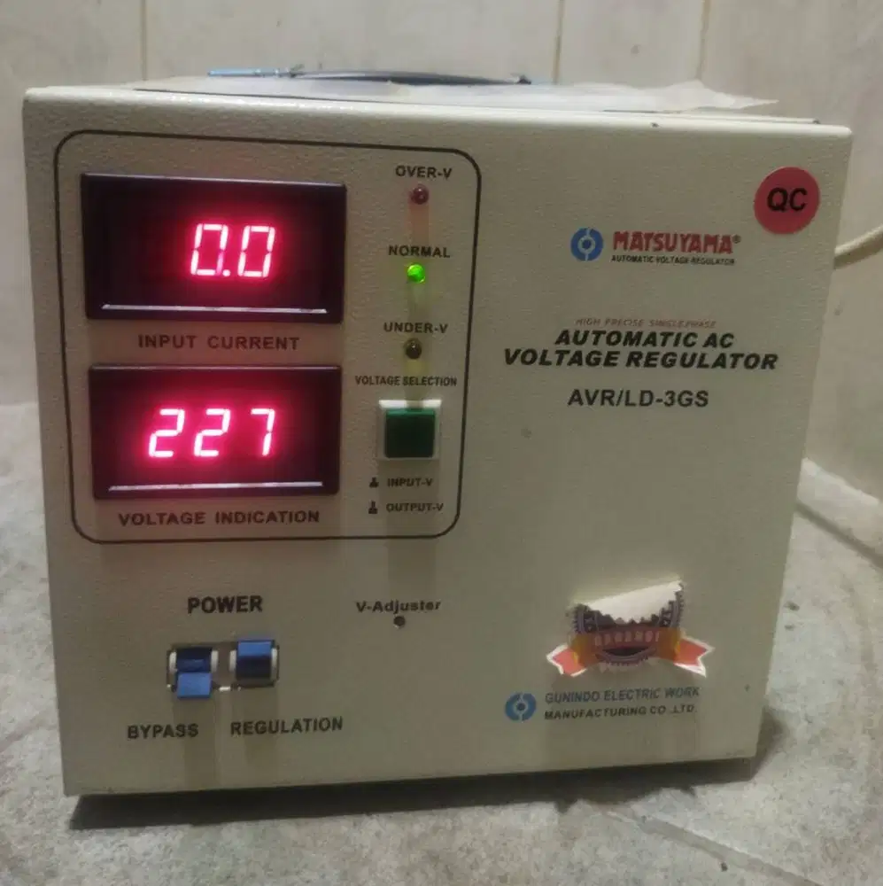 Stabilizer Stavolt MATSUYAMA 3000 watt 3KVA AVR/LD-3GS