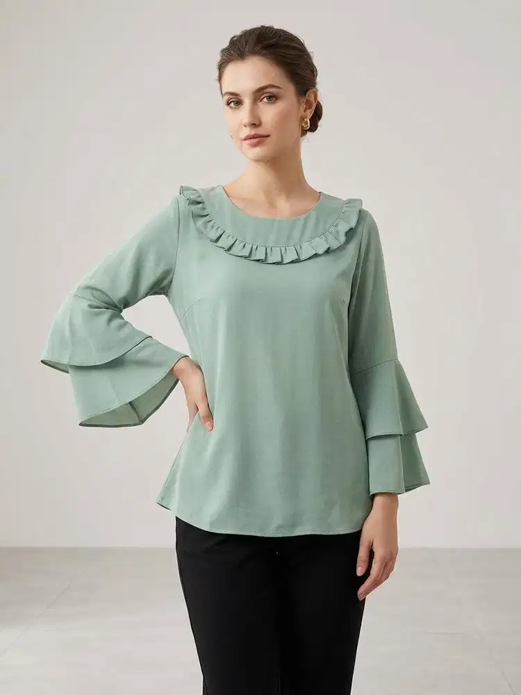 Blouse wanita simple untuk daily - atasan wanita hijab