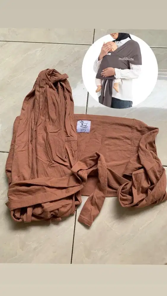Dapat 3 Gendongan bayi ring sling dan instan wrap