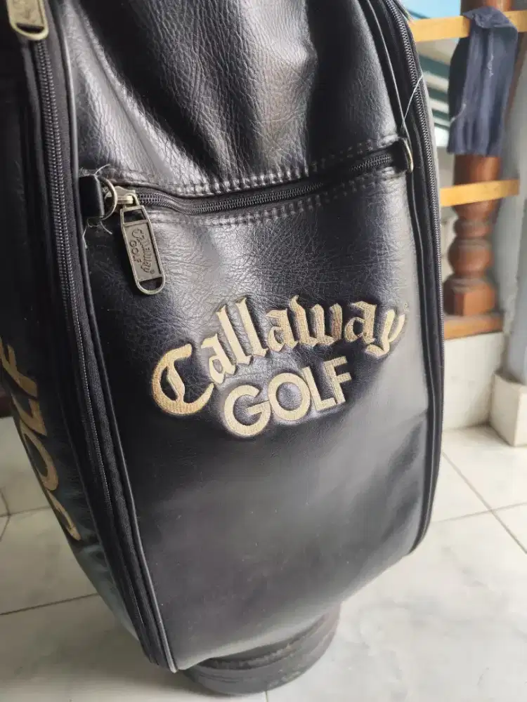 Full Set Golf Callaway Big Bertha & Golf Bag Leather Vintage