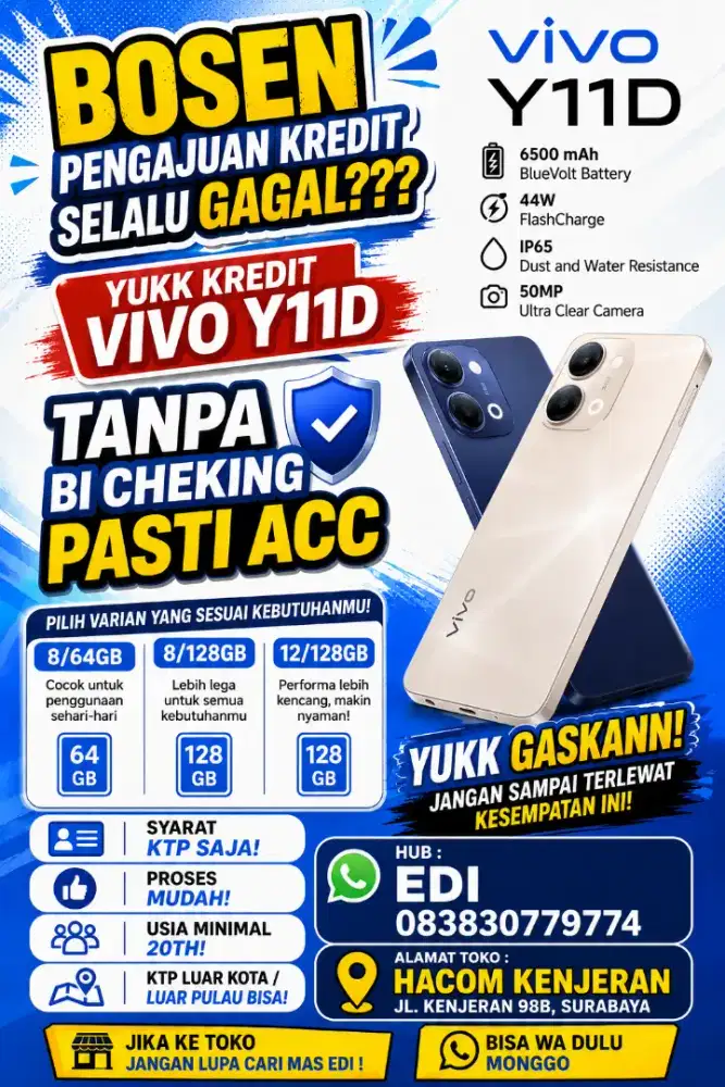 VIVO Y11D 6500MAH BISA KREDIT