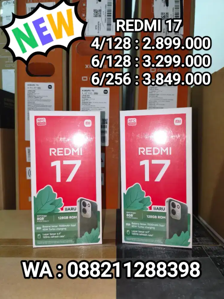 READY STOK !! BARANG BARU REDMI 17