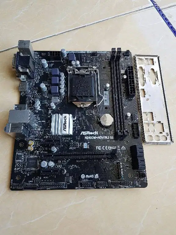 Motherboard ASRock H310CM-HDV-M2 SE lga 1151 gen 8 dan 9 intel