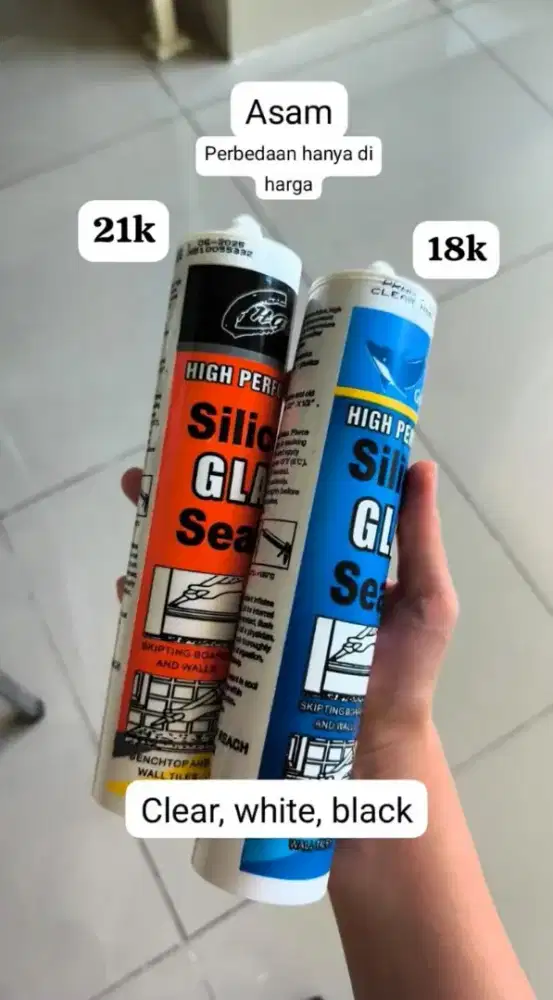 Lem silikon Asam 300ml