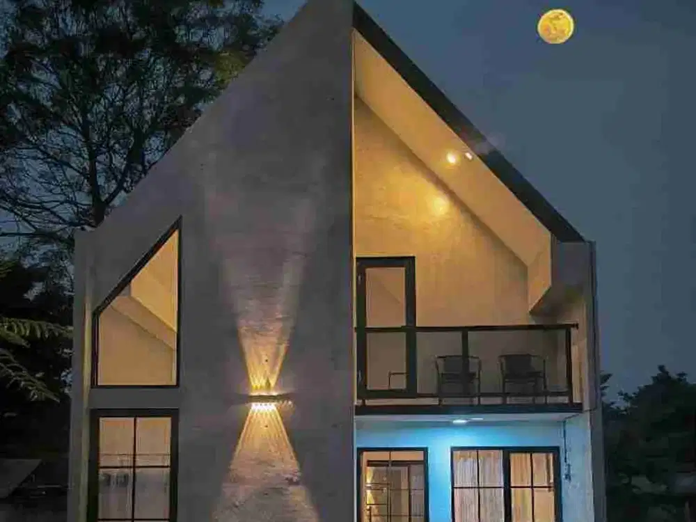 Rumah Modern Skandinavian Mezzanine Di Kota Sawangan Depok