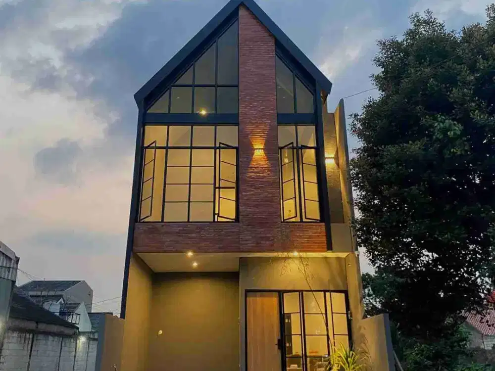 Rumah Elegan Skandinavian Dekat Toll Dan Kampus UI Beji Depok