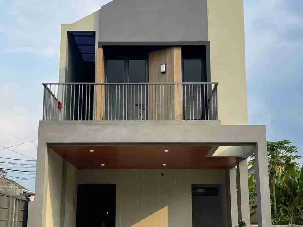 Rumah Modern Jepang Skandinavian 4 Kamar Tidur Di Limo Depok