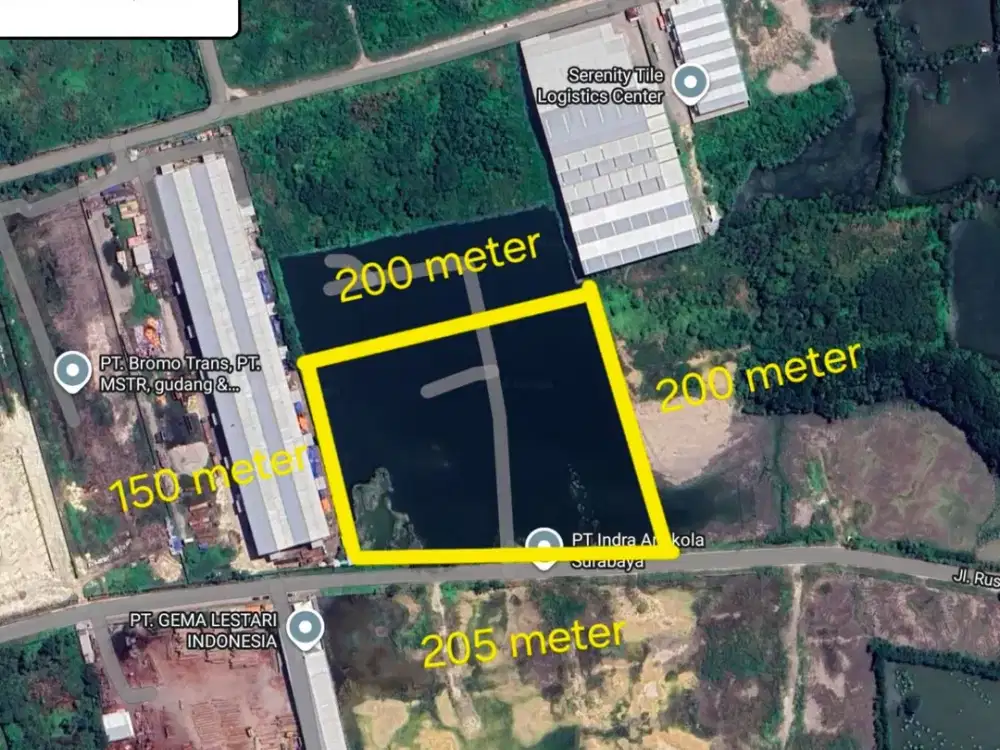 Jual Sewa Tanah 3Ha di Romokalisari Siap Bangun Sudah Urug