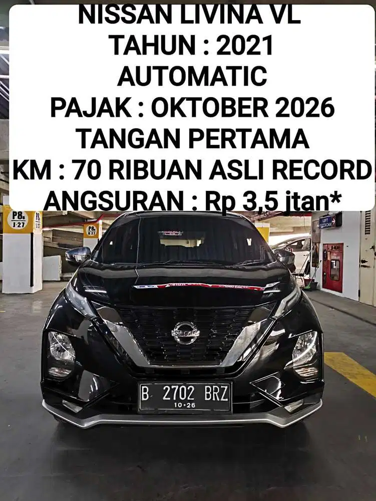 Nissan Livina VL AT 2021 Hitam tt Xpander