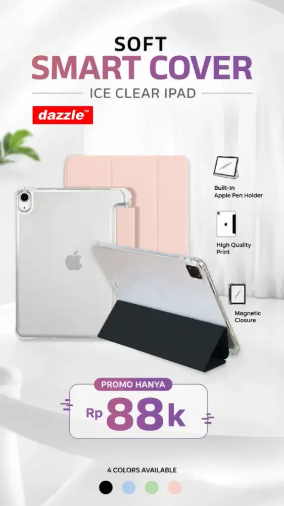 Soft Smart Cover Ice Clear Ipad