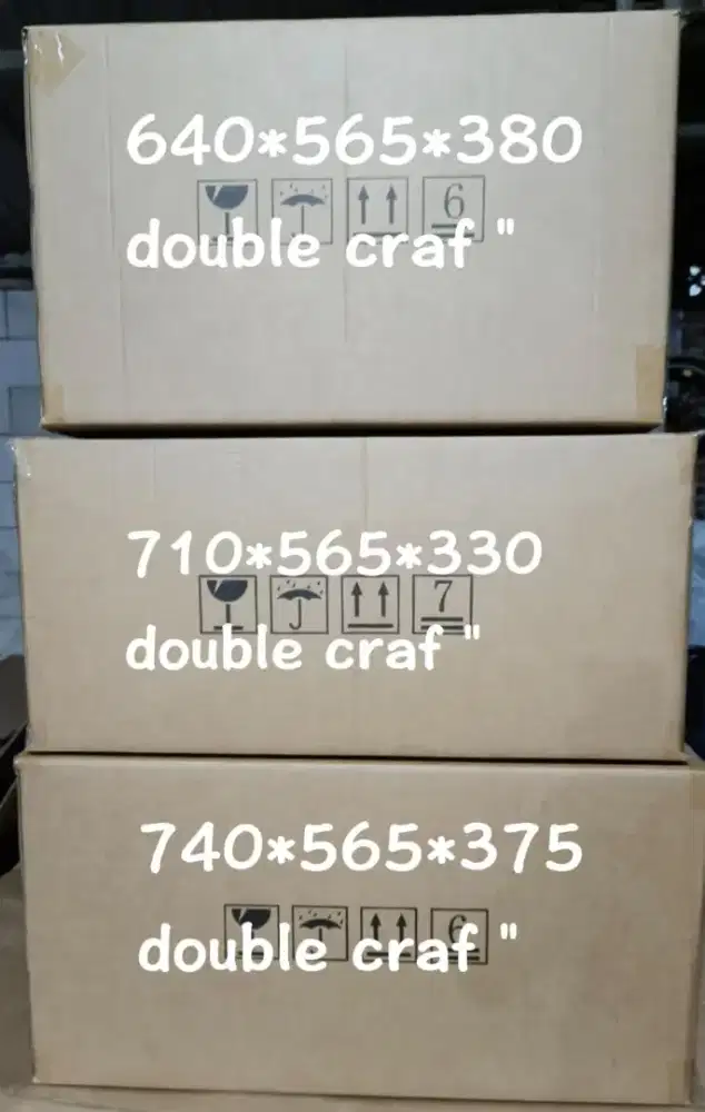 Kardus bekas ukuran jumbo.tebal 2ply/double wall