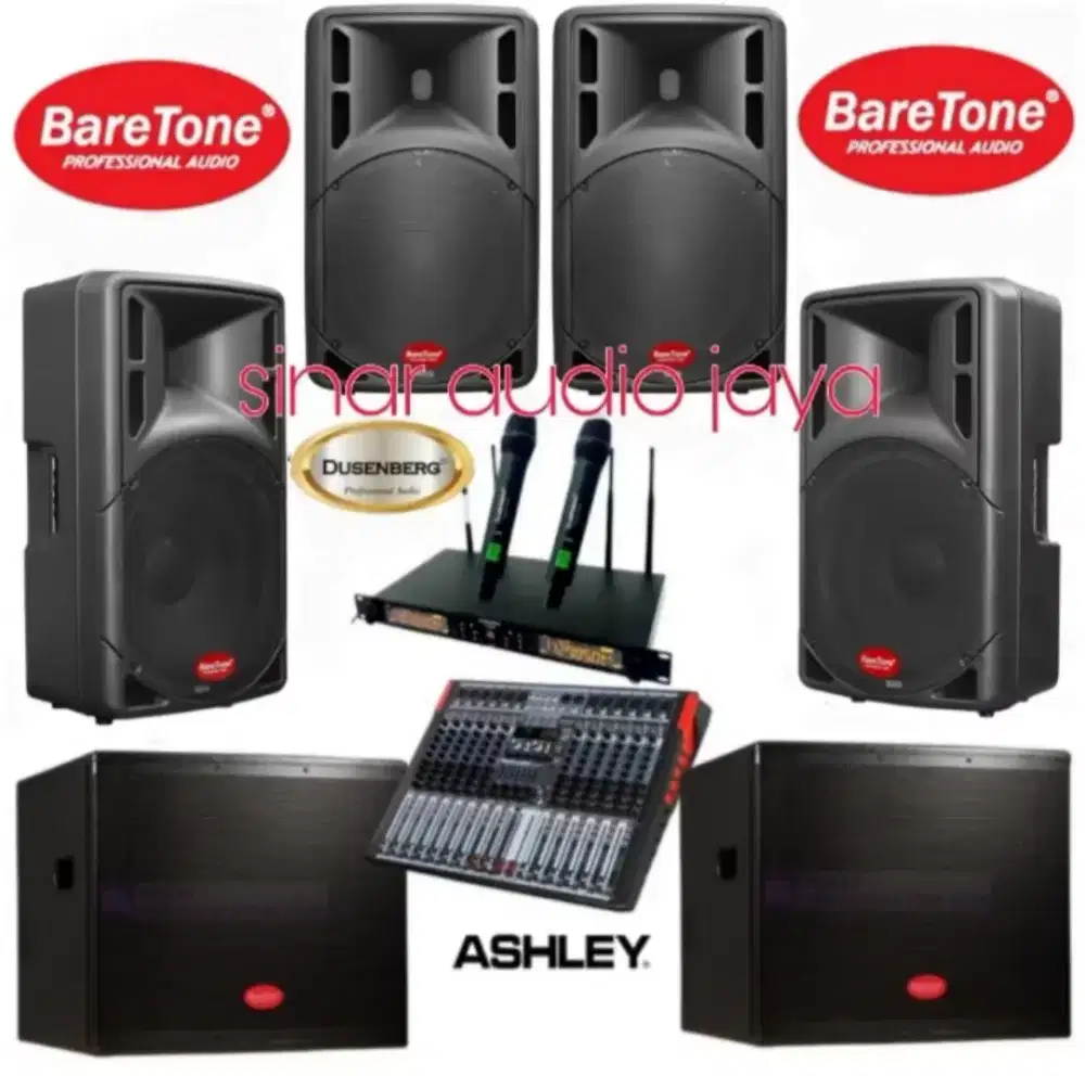 Paket sound 4 unit speaker Baretone 15 inch & subwoofer 18 inch 2 unit
