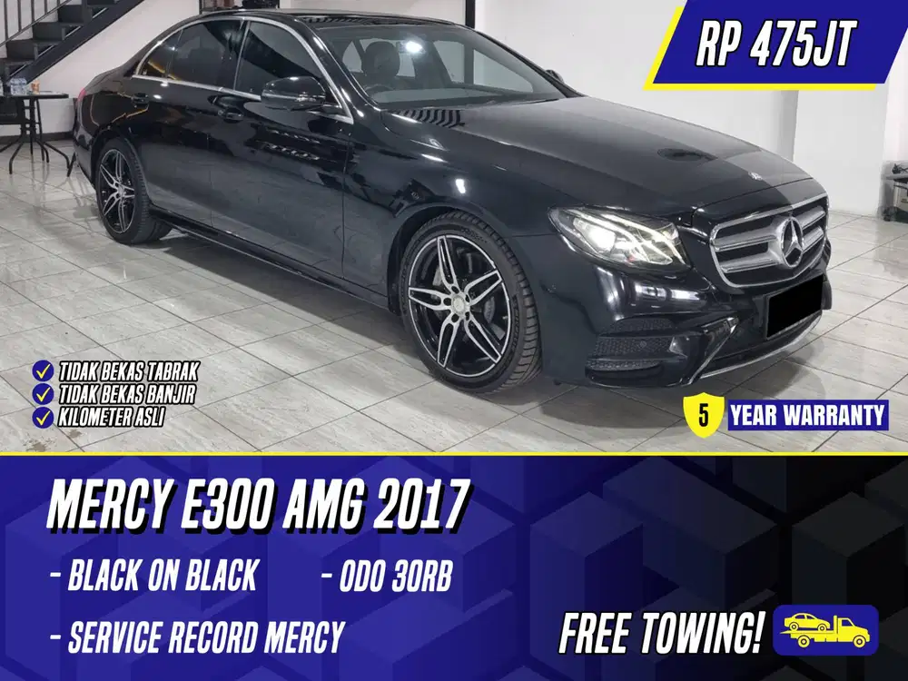 [ GARANSI 5TH ] Mercedes Benz E300 AMG 2017 Black Hitam Mercy E 300