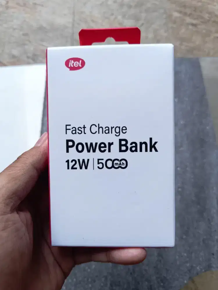 Powerbank Itel T144 5000Mah Fast Charging 12W Baru