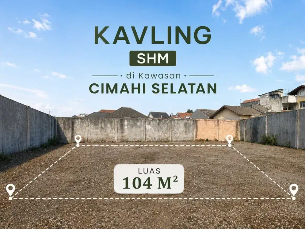Jual Tanah Kavling 104 M² Cibeureum, Cimahi Selatan - SHM