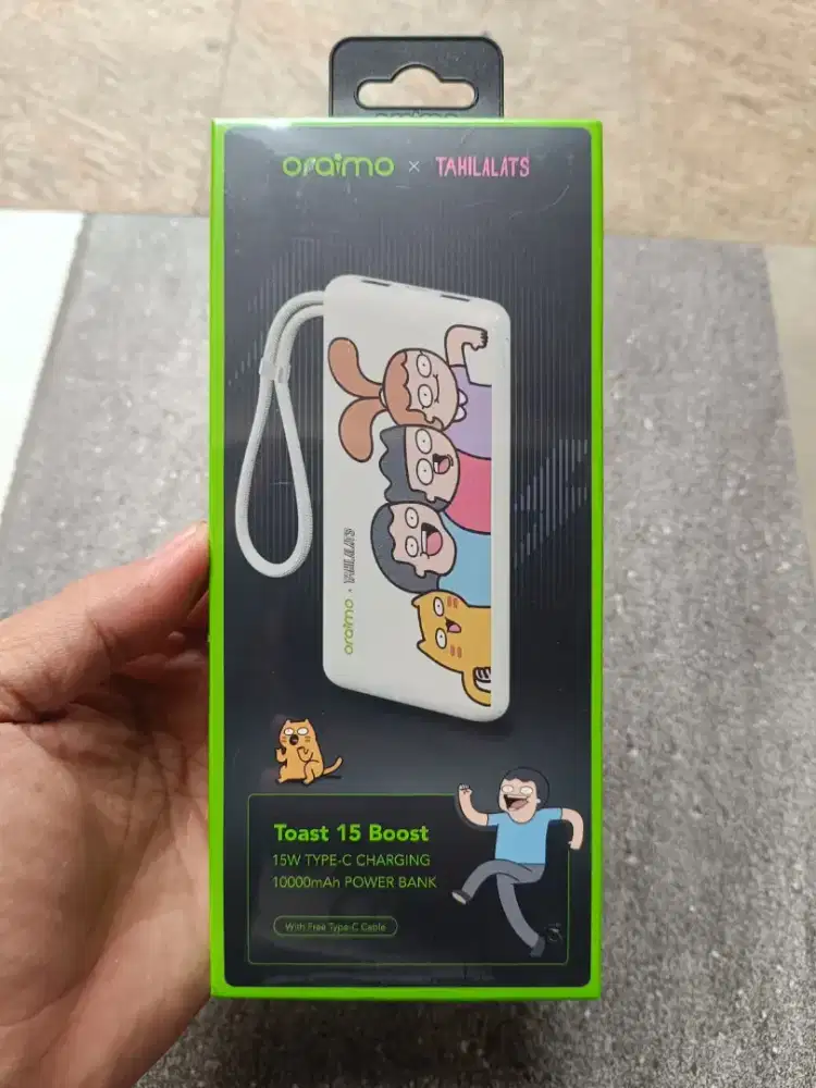 Powerbank Oraimo Tahilalats Fast Charging 15W 10.000mAh Baru
