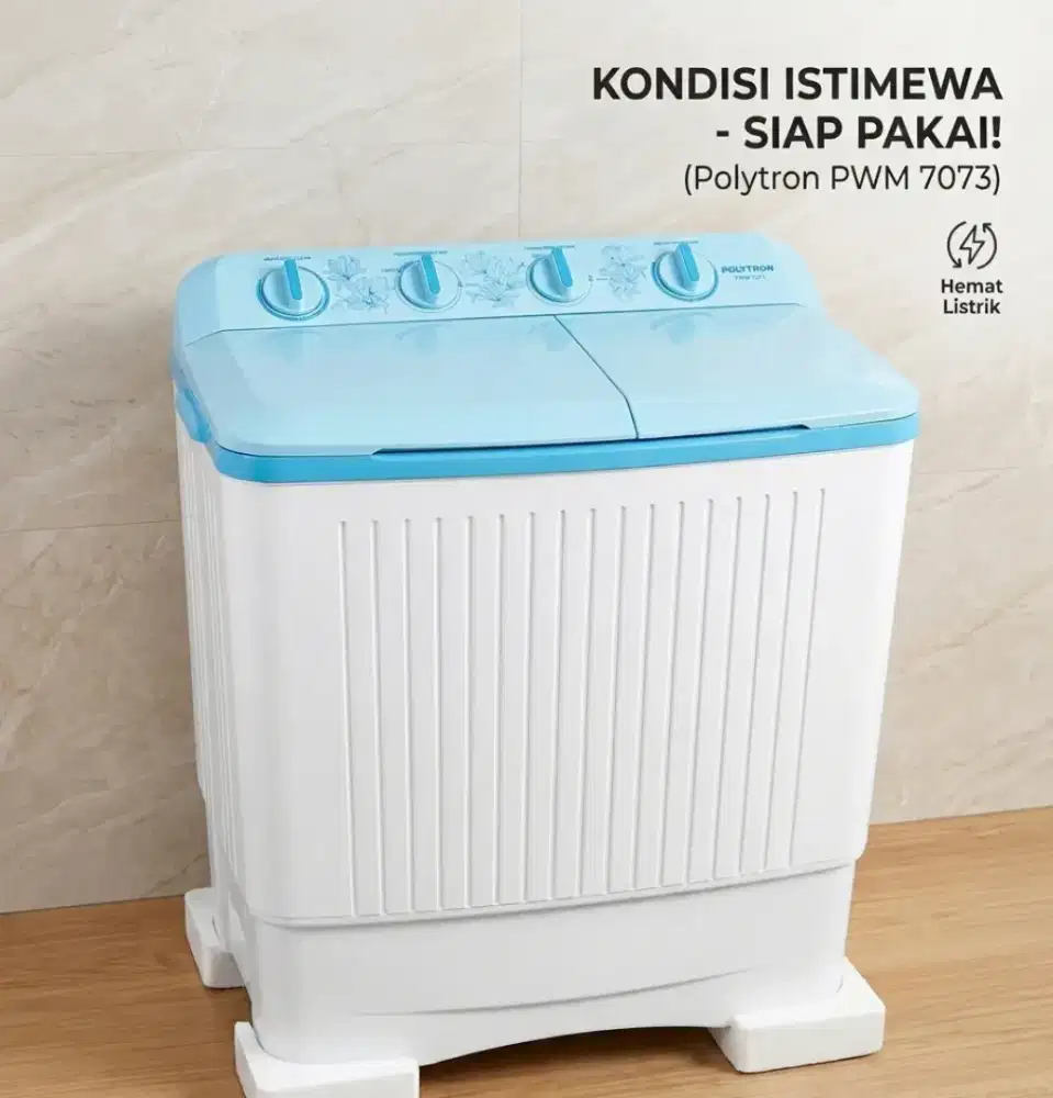 Di Jual Mesin Cuci Polytron Jarang Pakai Bonus Kompor 1 tungku