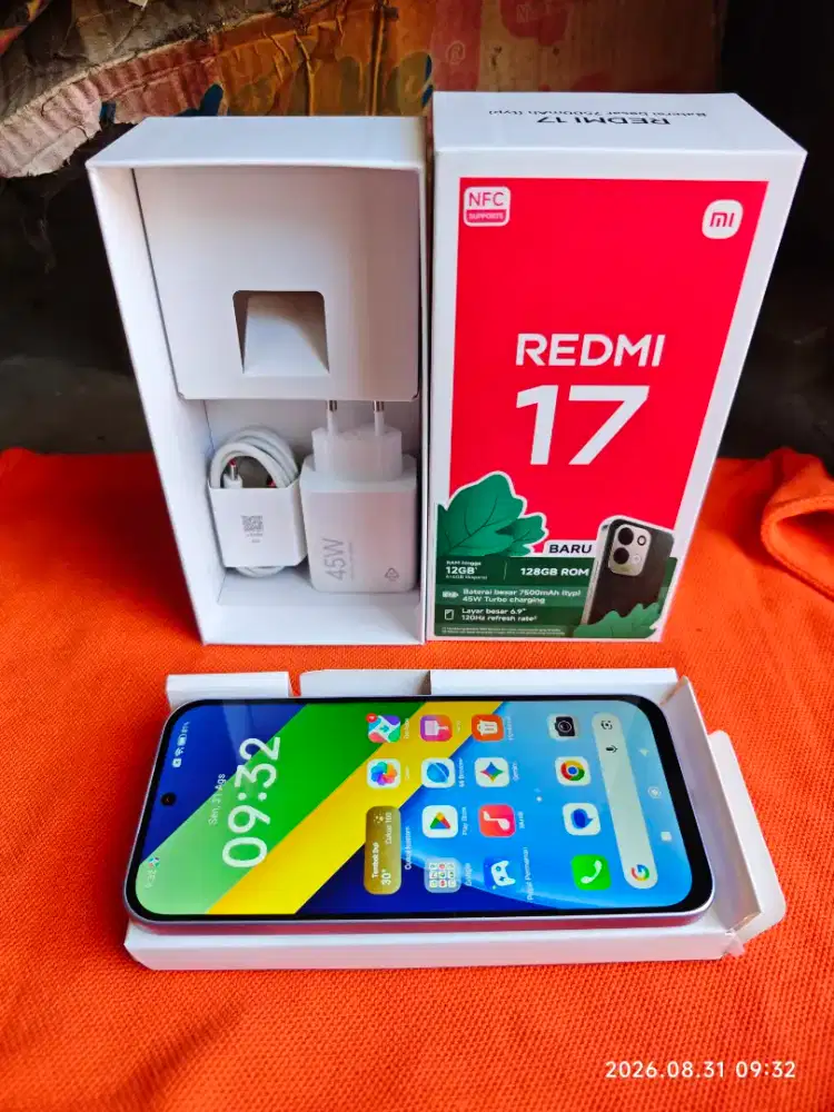 Redmi 17 6/128 Fullset ori segel mulus pmkian sgkt saja