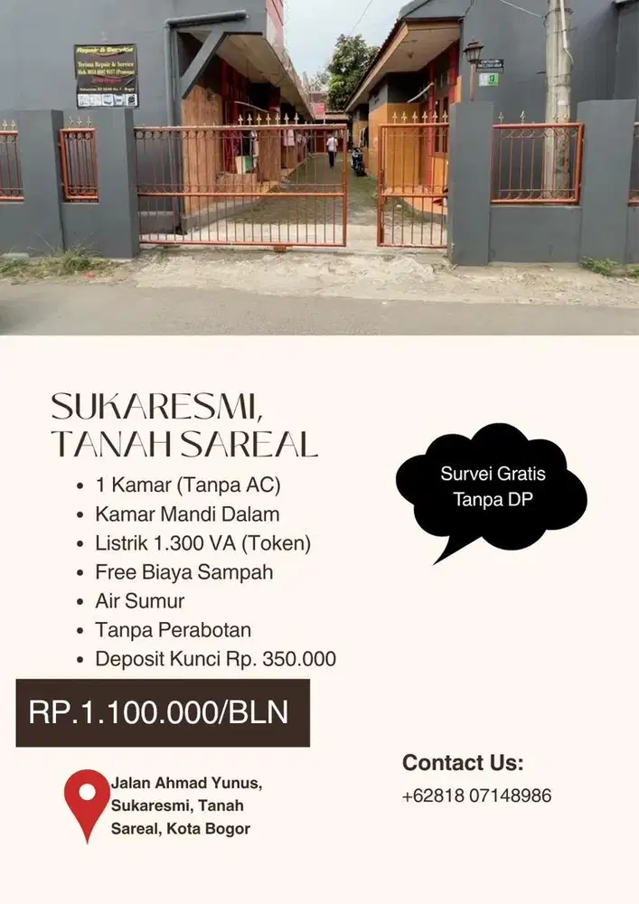 Rumah Kontrakan Petakan Kota Bogor Cilebut