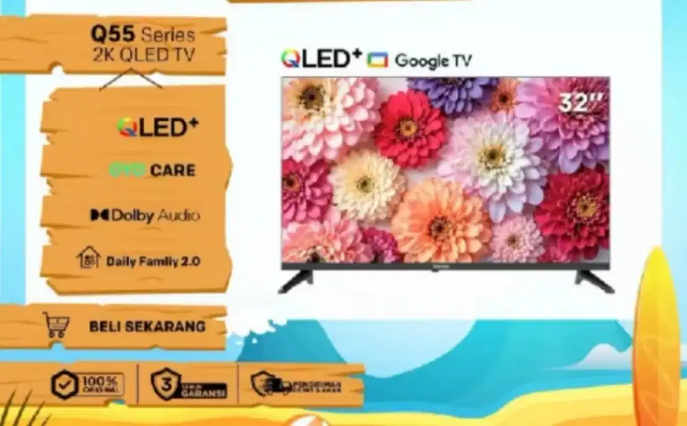 Coocaa  32 inch Full HD Qled Digital Smart Google TV coocaa 32 Q55