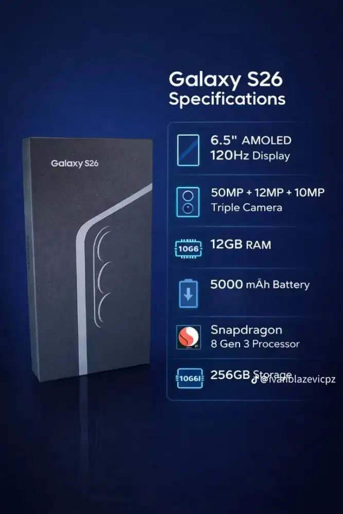 Samsung Galaxy S26 12GB 256GB Sein Bisa Cash Kredit Tukar Tambah