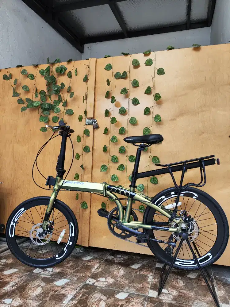 Sepeda Lipat 20 inch Frame Alloy bonus boncengan belakang