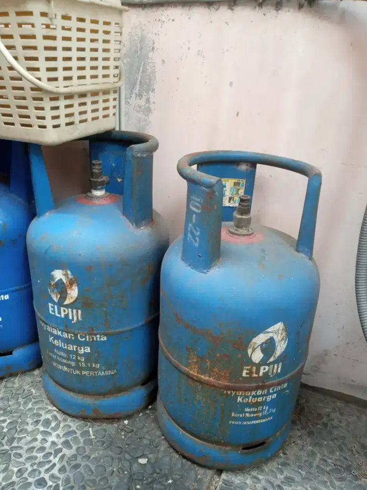 Tabung gas kosongan 12kg biru