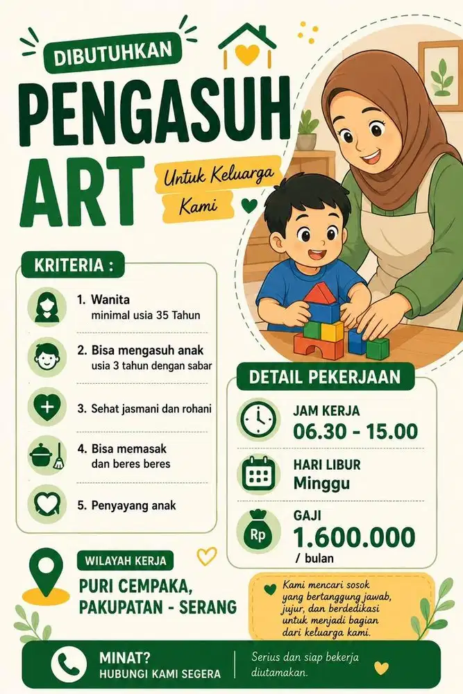 Info Loker Art Pengasuh