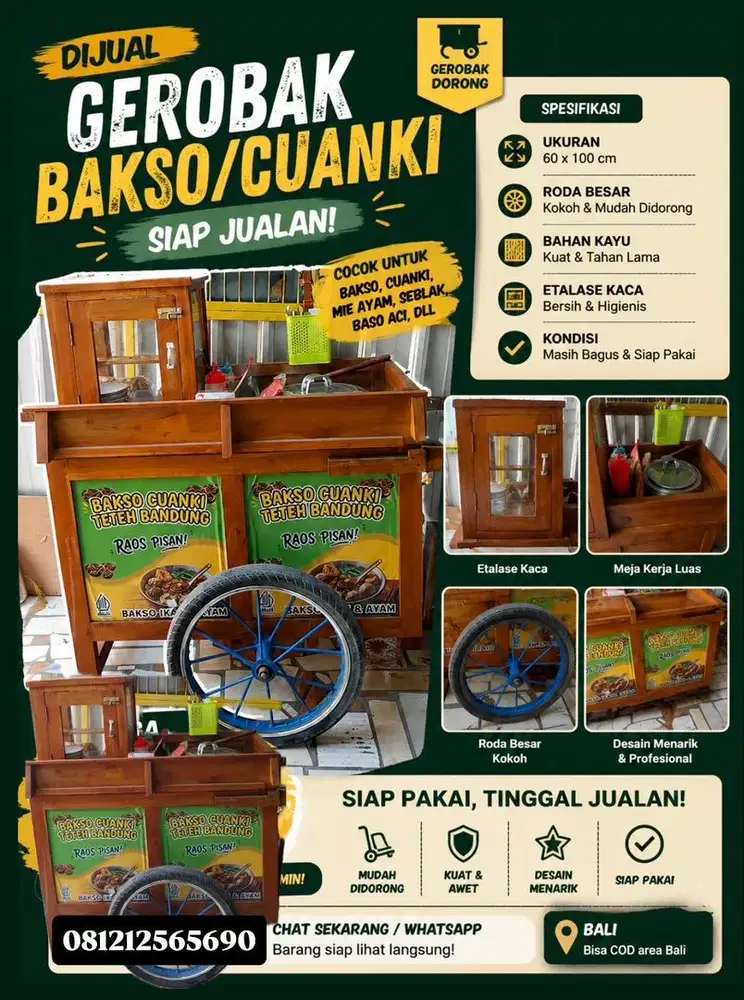 Gerobak dorong jualan
