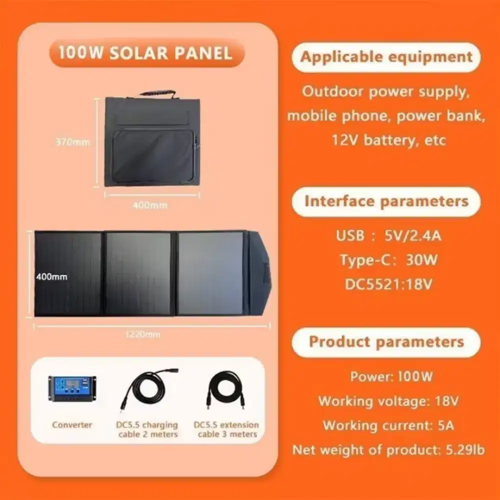 Panel Surya + Power Station 500Watt